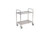 TROLLEY STAINLESS STEEL 2-TIER