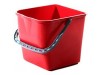 BUCKET RECTANGULAR RED 4LT