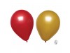 BALLOONS RED/GOLD METALLIC 12"