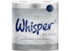 ROLL TOILET WHISPER SILVER 2PLY