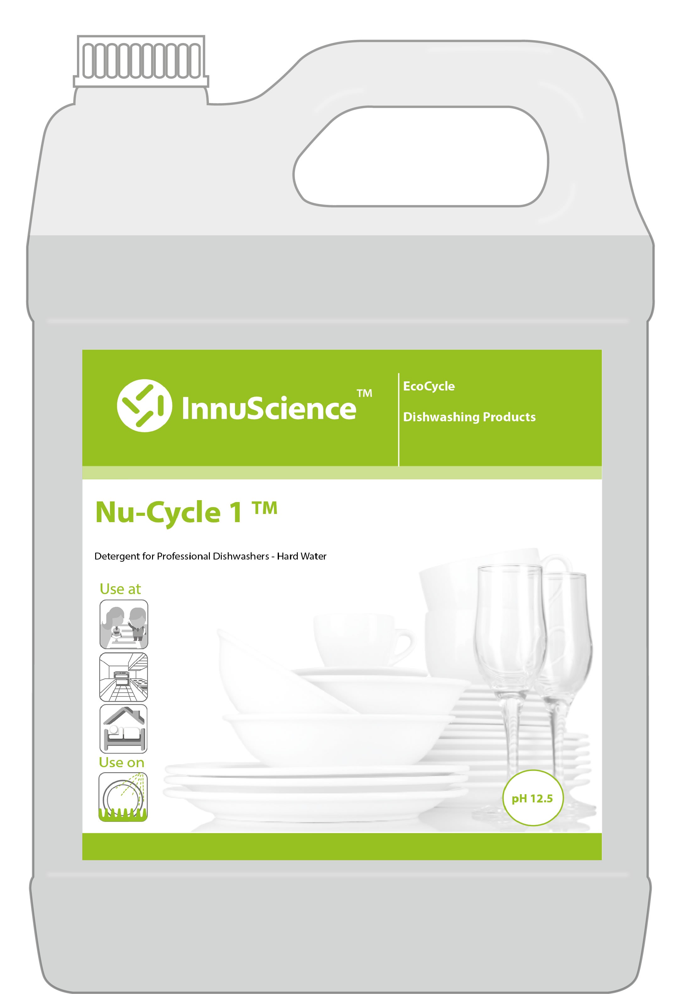 DETERGENT DISHWASH HARD WATER NUCYCLE 1 [CBI054] per 5LT Instock Group