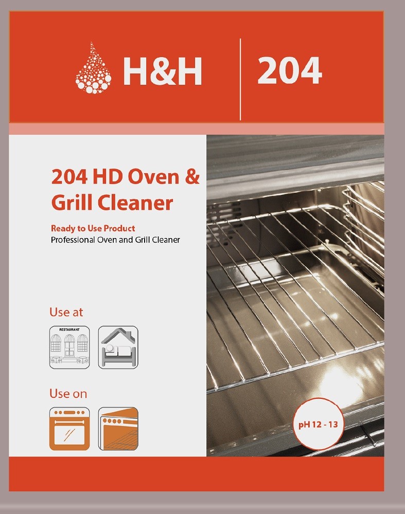 CLEANER OVEN AND GRILL RTU H&H 204 [CBI107] per 1LT Instock Group